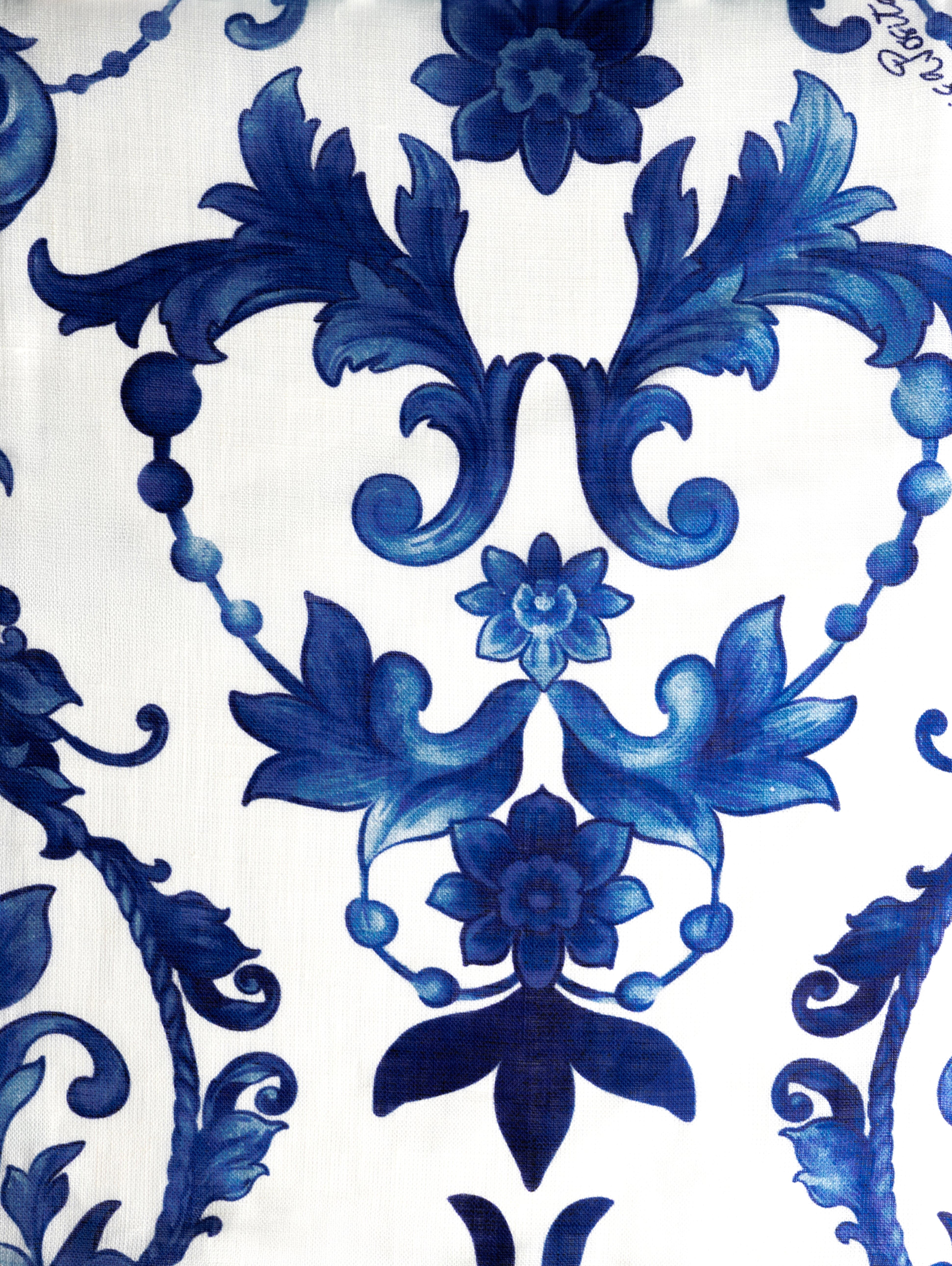 Abito corto in lycra stampa Pittura blu