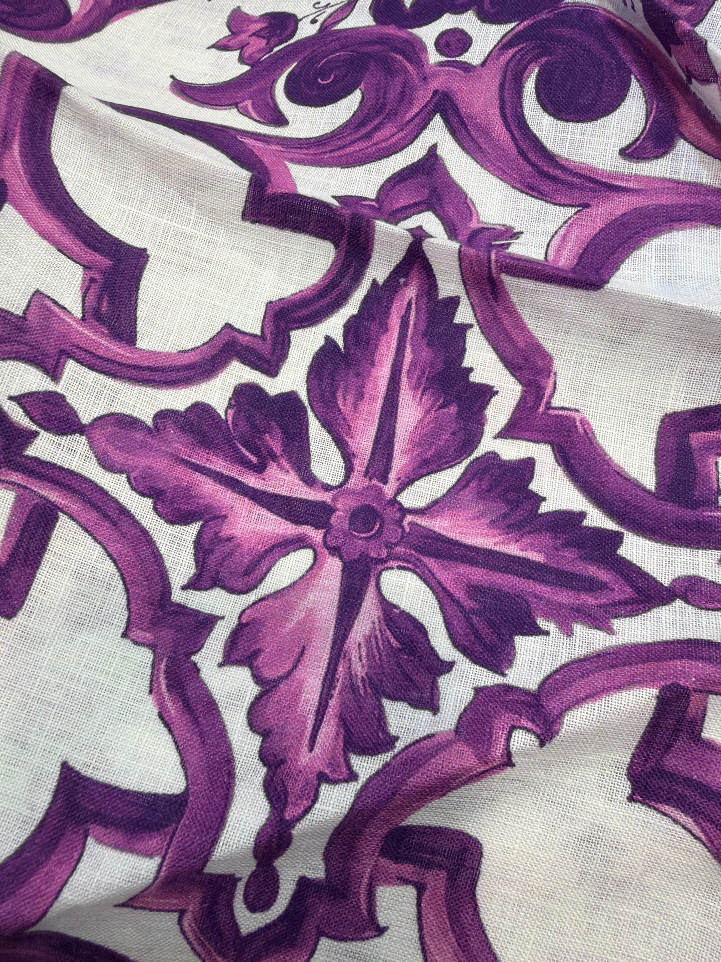 Cerchietto capelli stampa Ravello viola