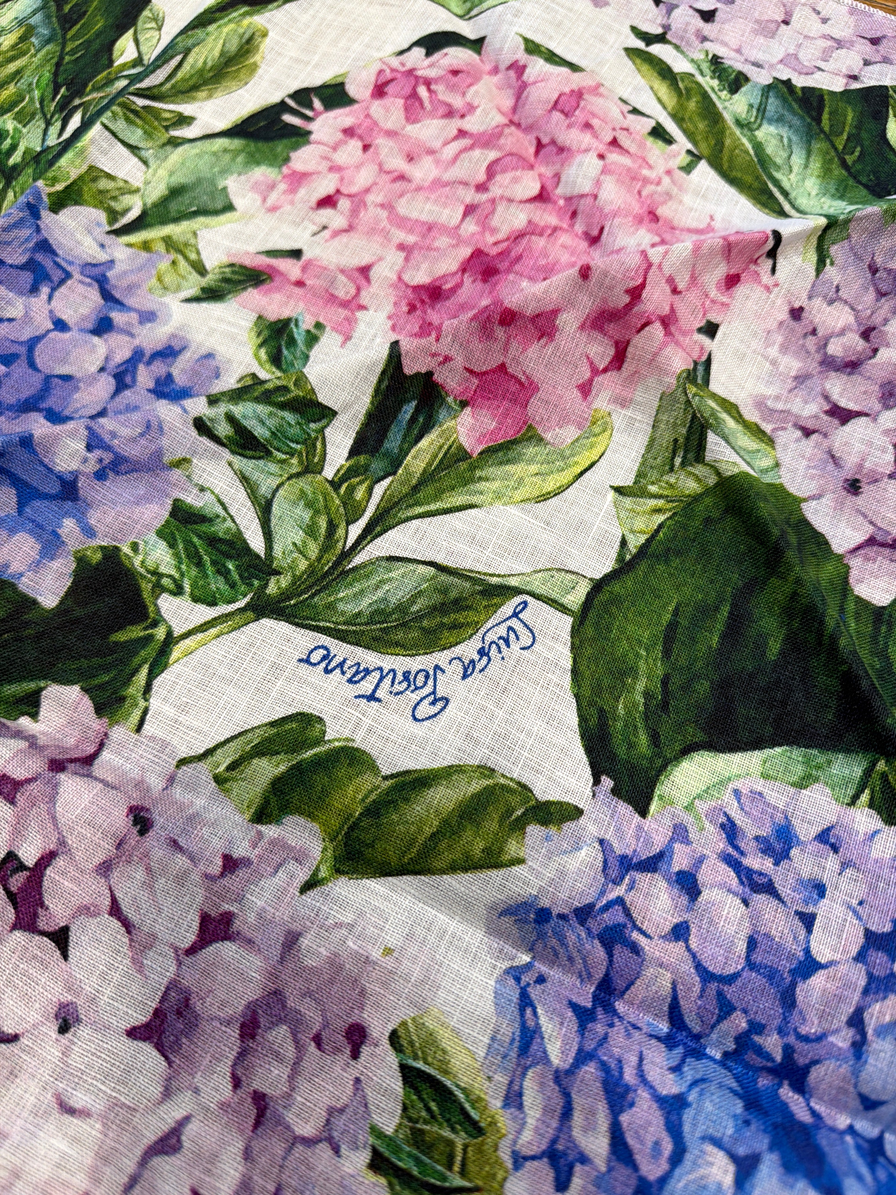 Cerchietto capelli stampa ortensia