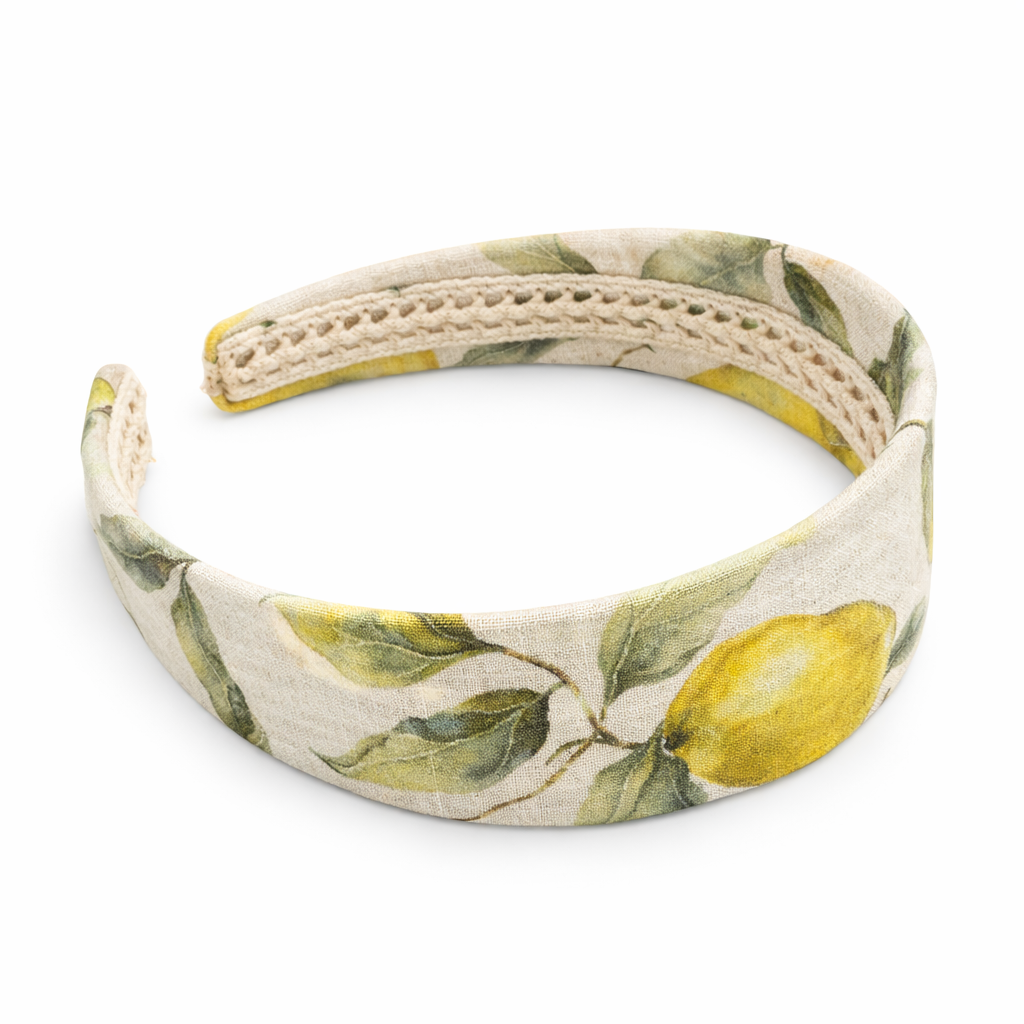 Cerchietto capelli stampa limoni