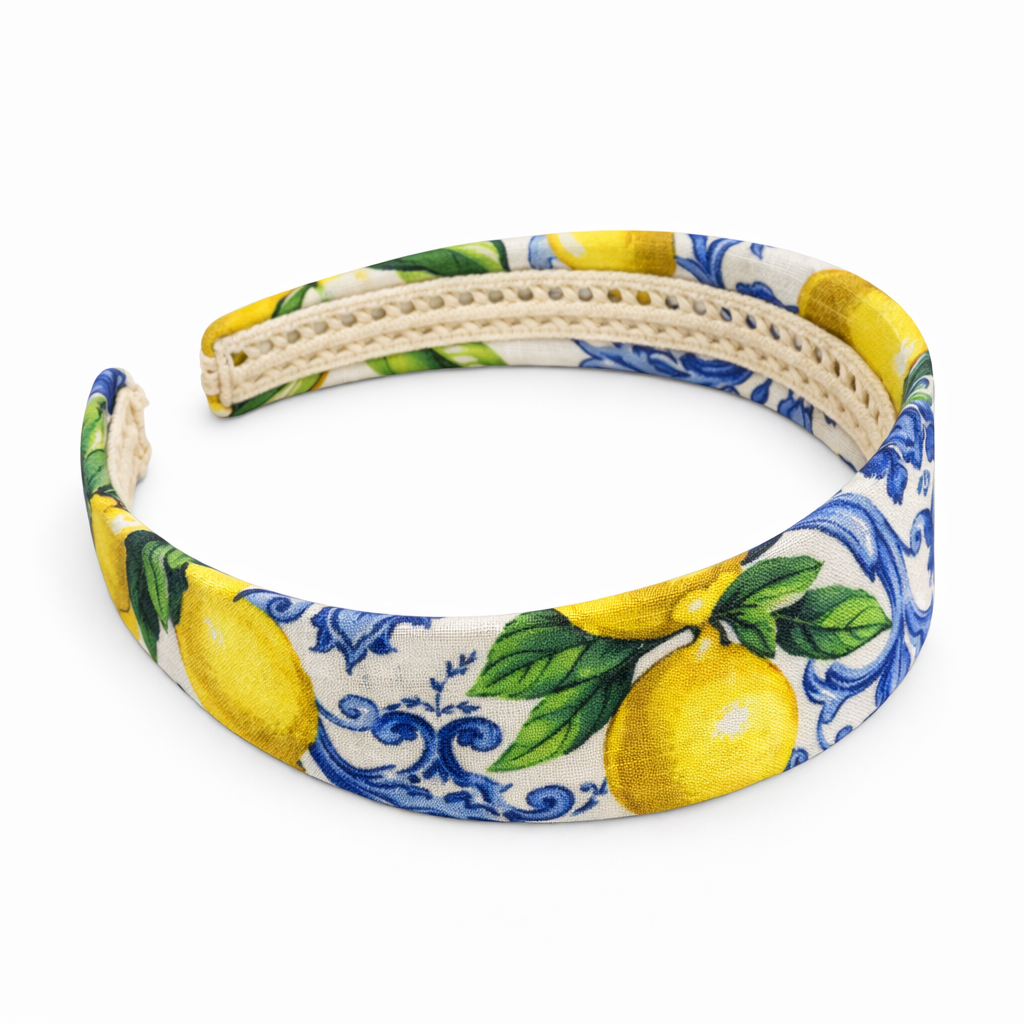 Cerchietto capelli stampa Ravello limoni