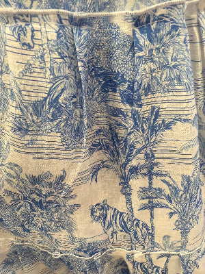 Asal linen print dress I adore Sky