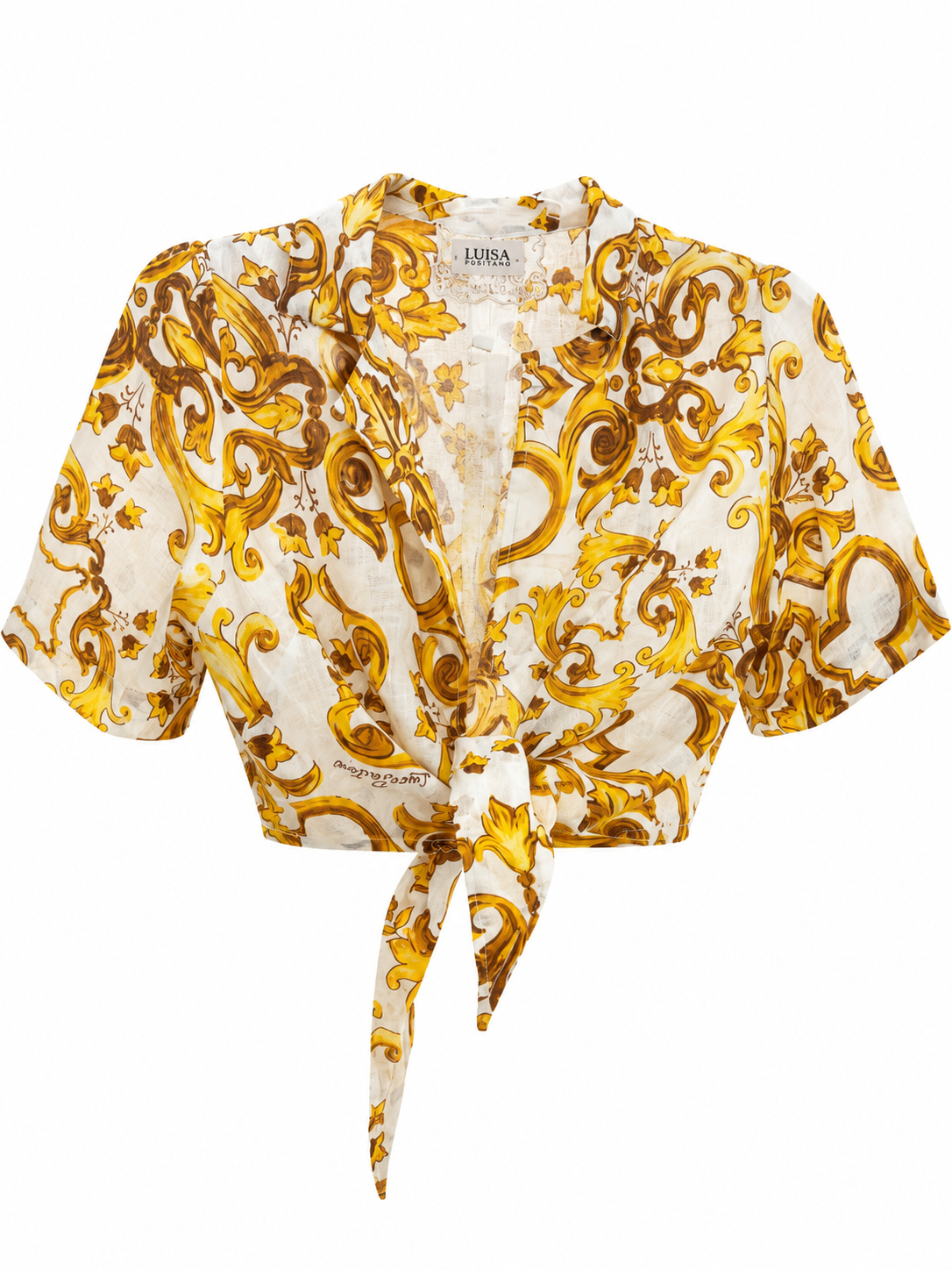 Top Bali in lino stampa taglia xs /s