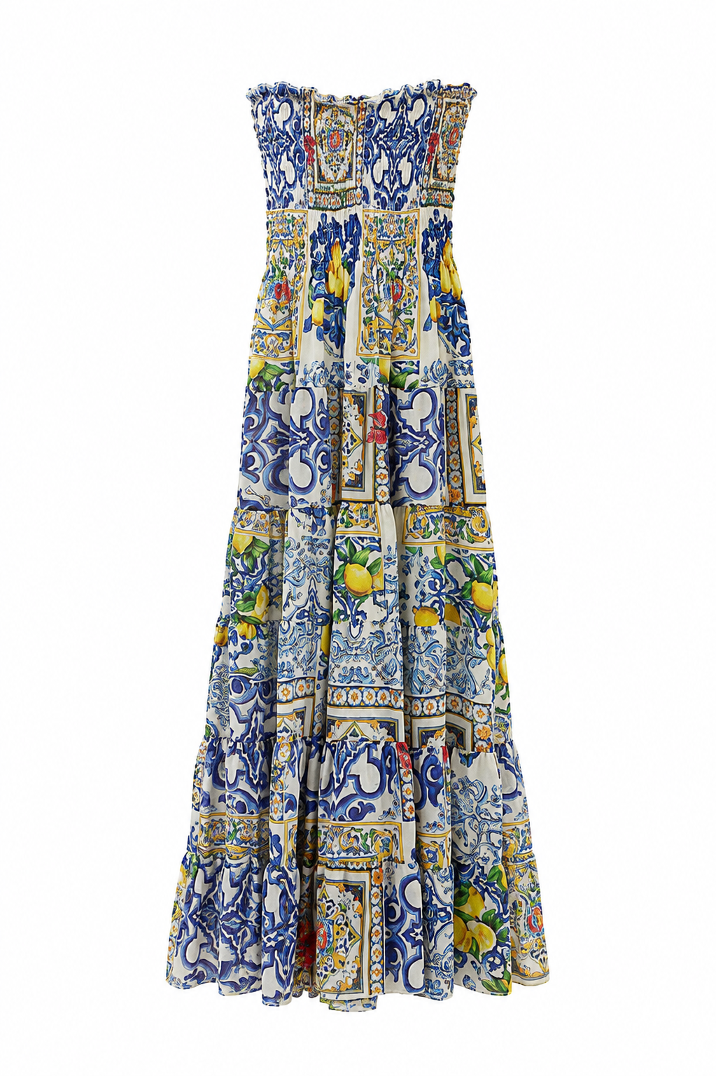 Kleid Totarone aus Leinen-Mix-Print