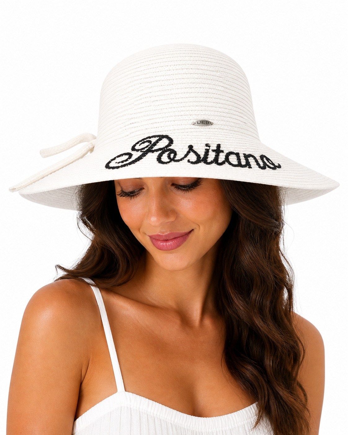 Positano white straw hat