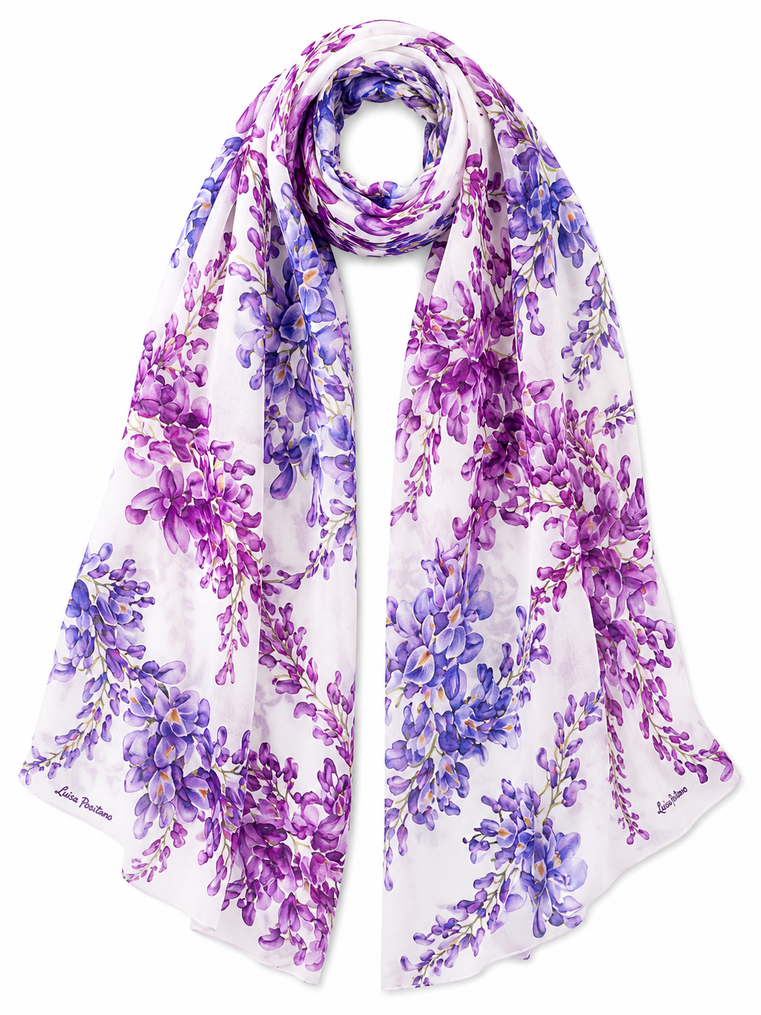 Pareo stola chiffon glicine