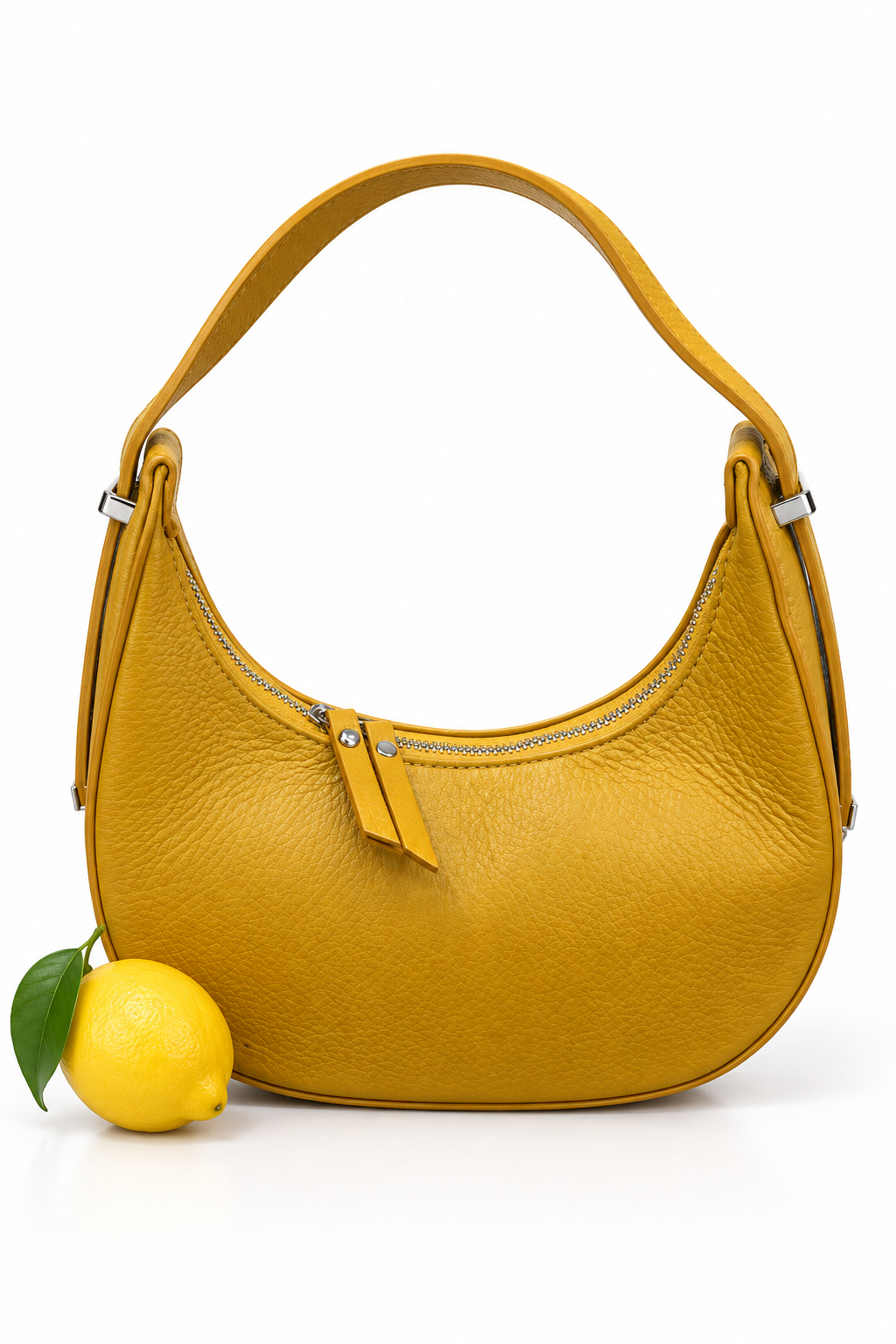 Borsa Belinda in pelle colore senape