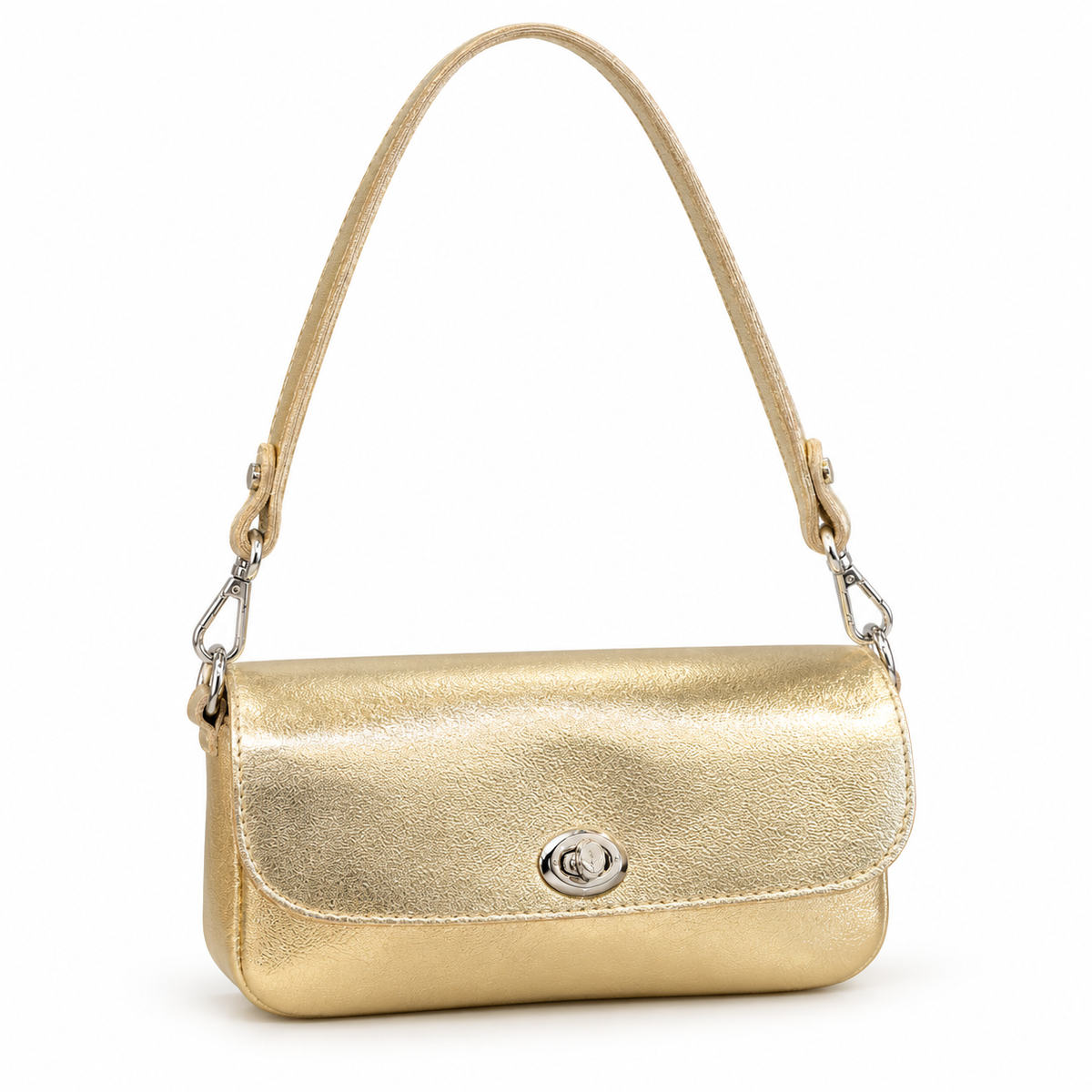 Borsa Francesca in pelle oro