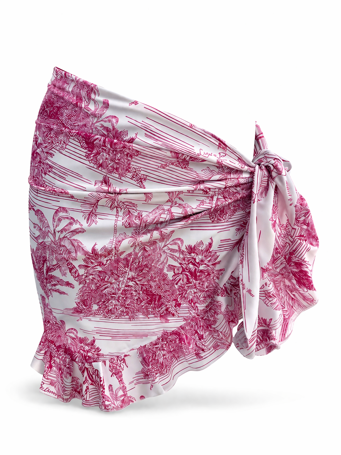 Pareo aus Lycra mit Adoro-Print, Rosa