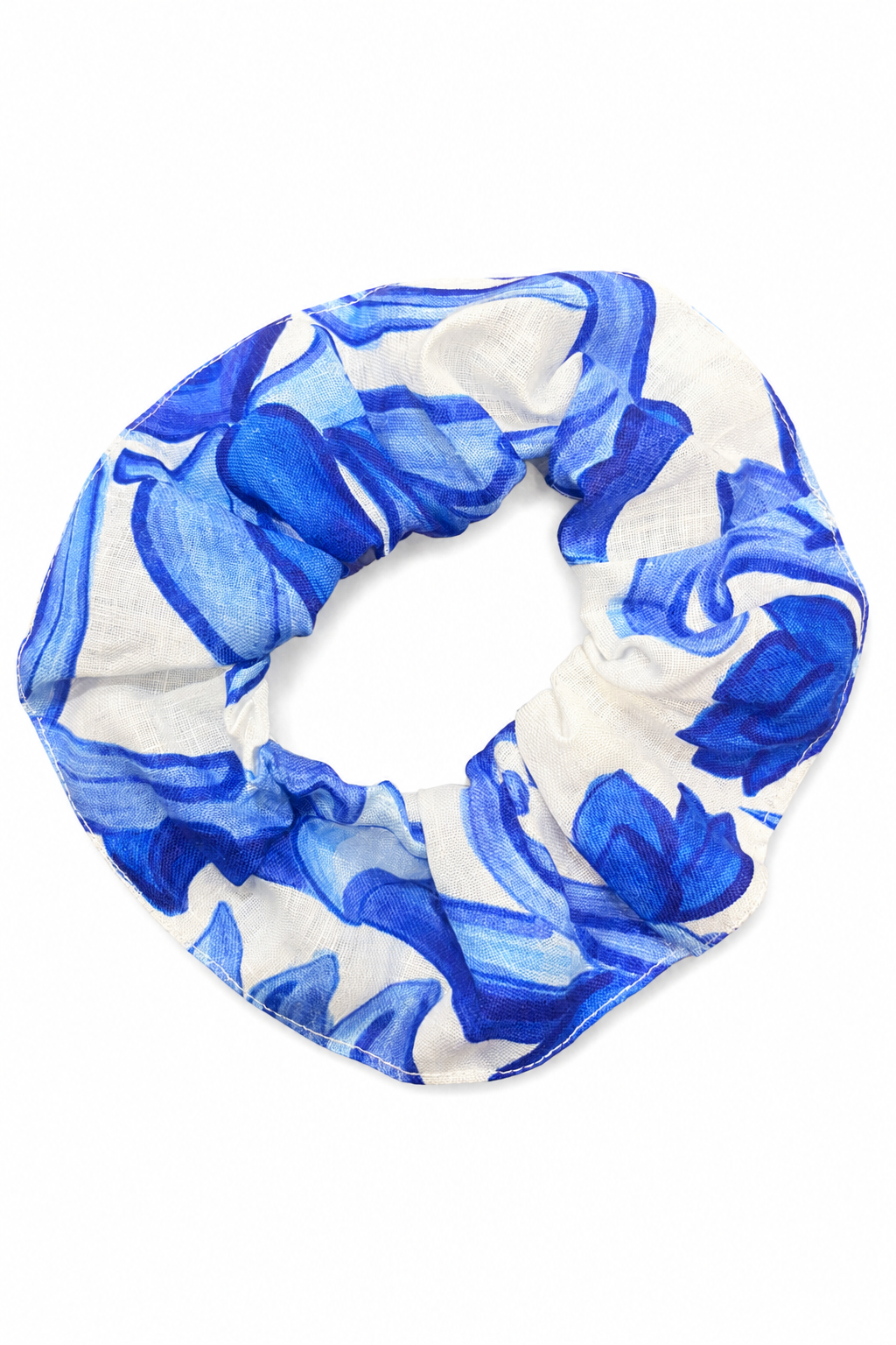 Scrunchies pittura blu