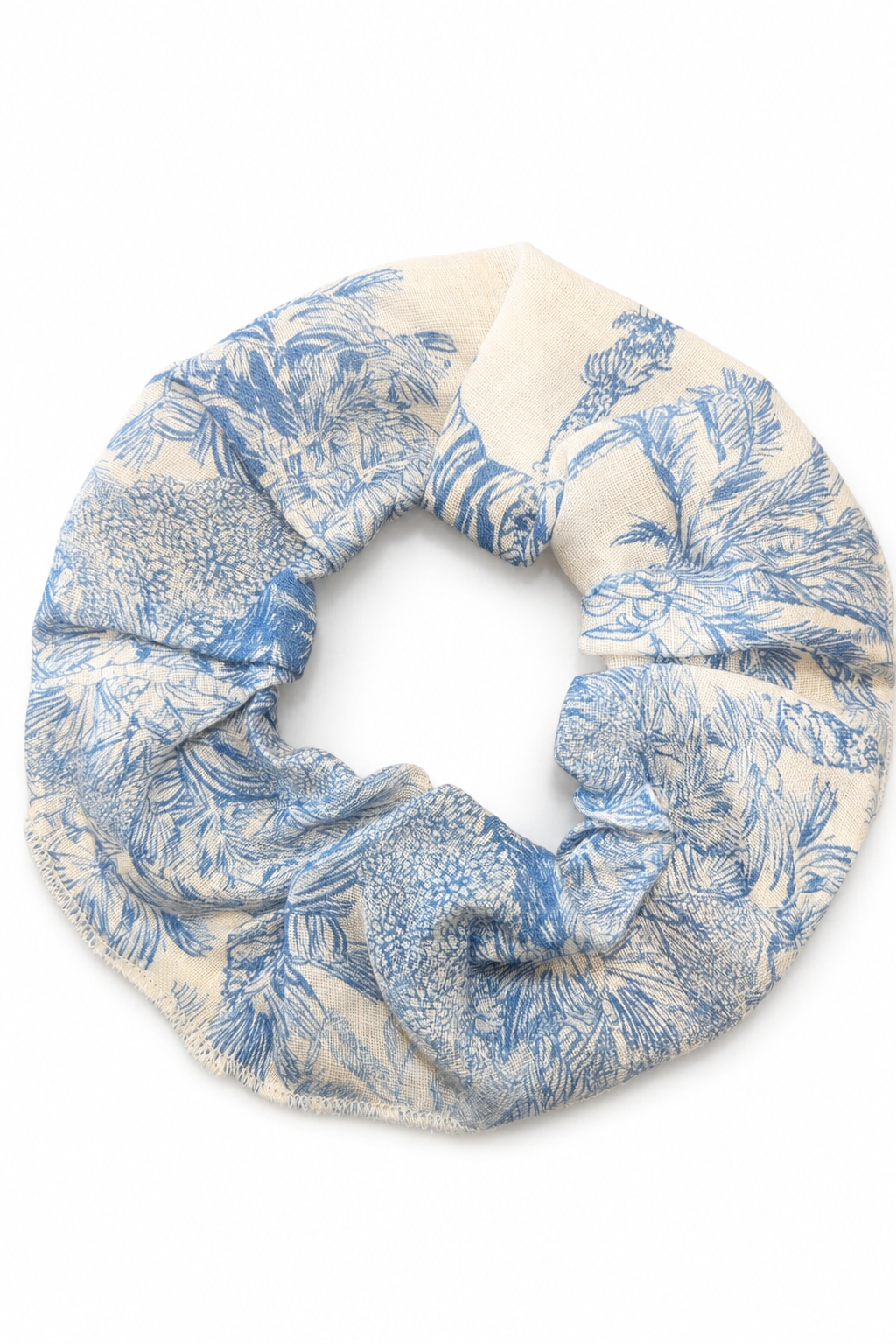 Scrunchies stampa Adoro azzurro