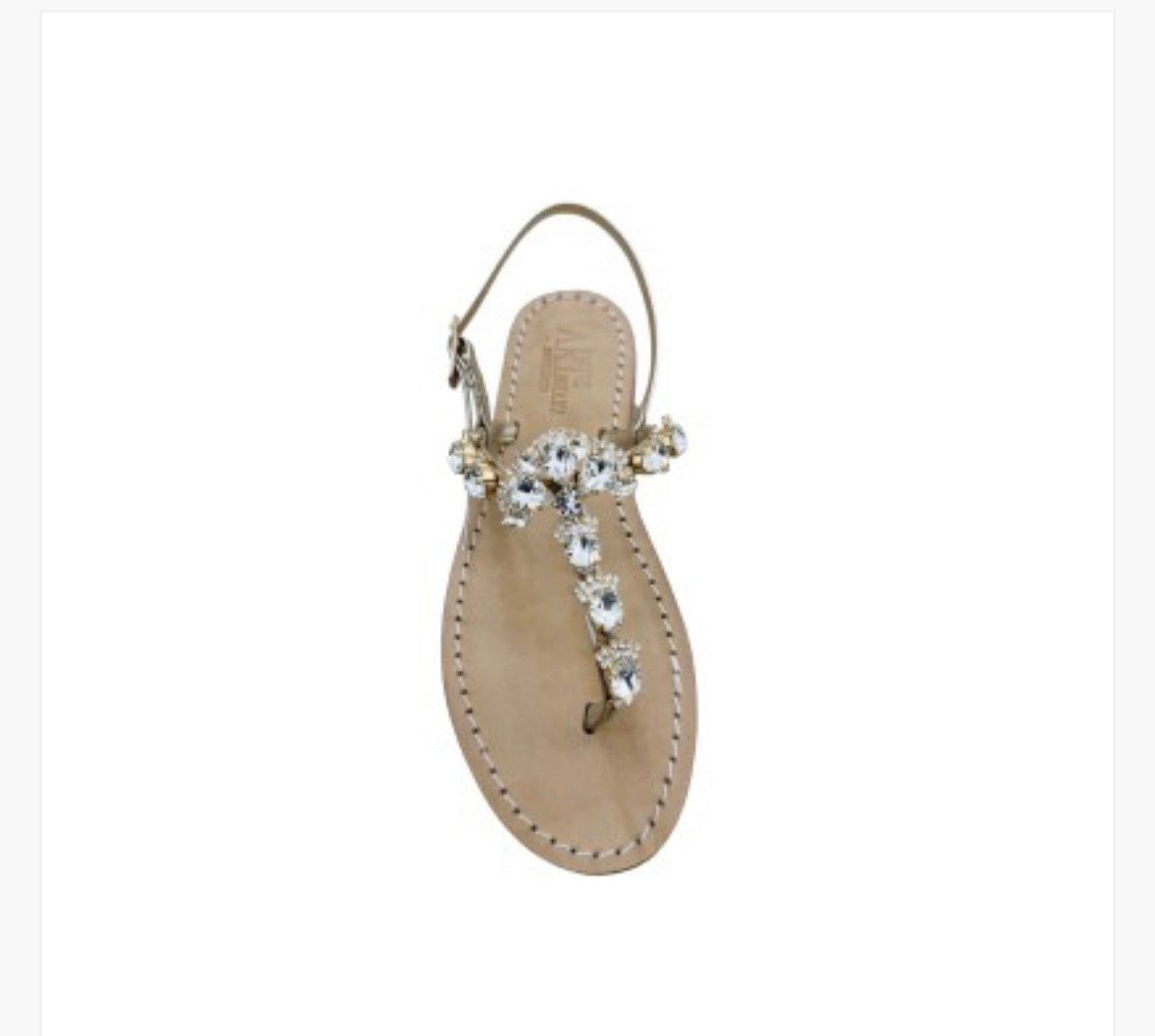Embellished crystal sandal