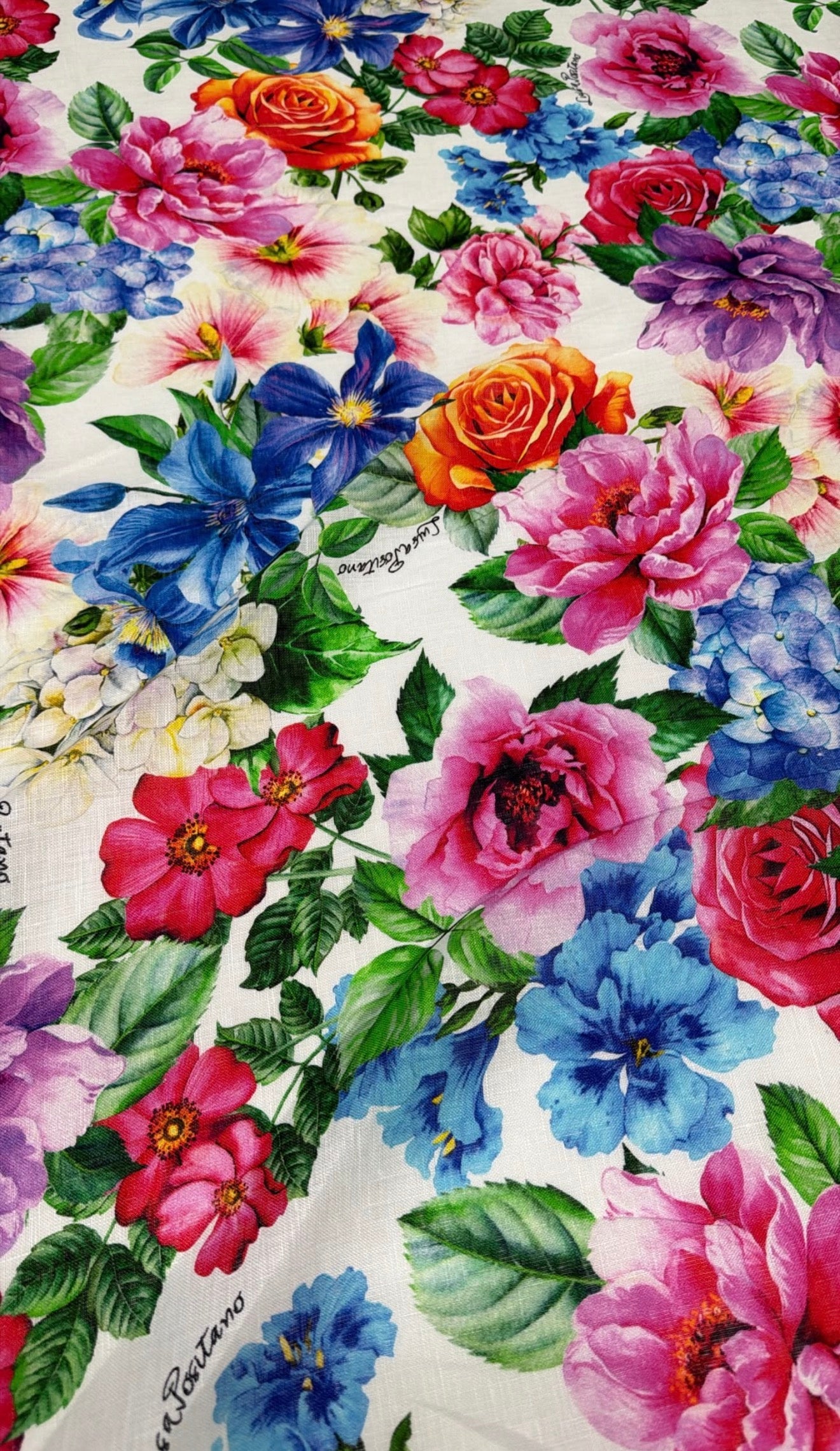 Completo top orione e mini gonna in lino stampa Fiore