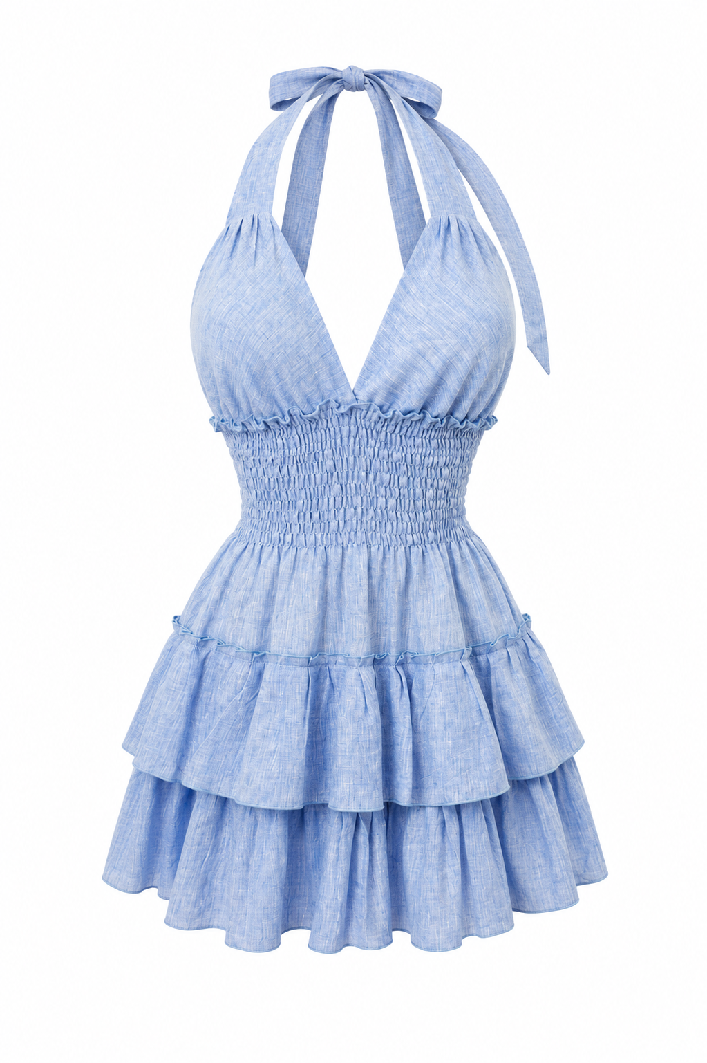 Abito Melon blue jeans in lino taglia unica