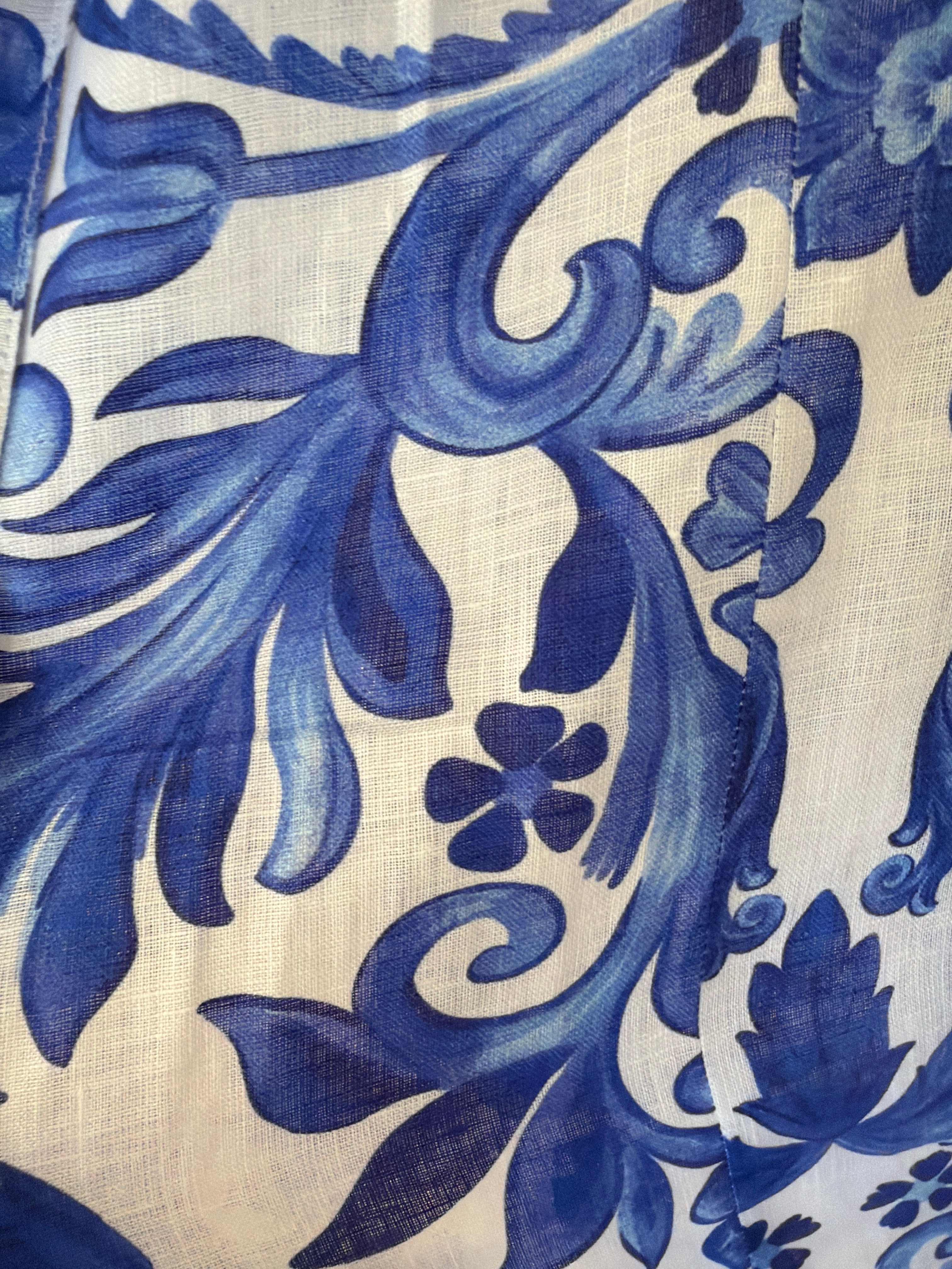 Cerchietto capelli stampa ramo blu