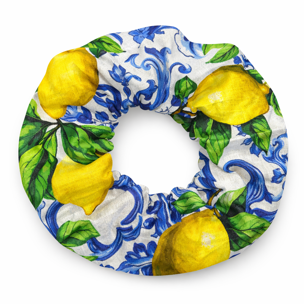 Scrunchies stampa Ravello limoni