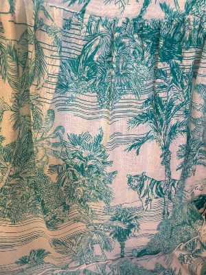 Austria dress in linen Adoro Tiffany print