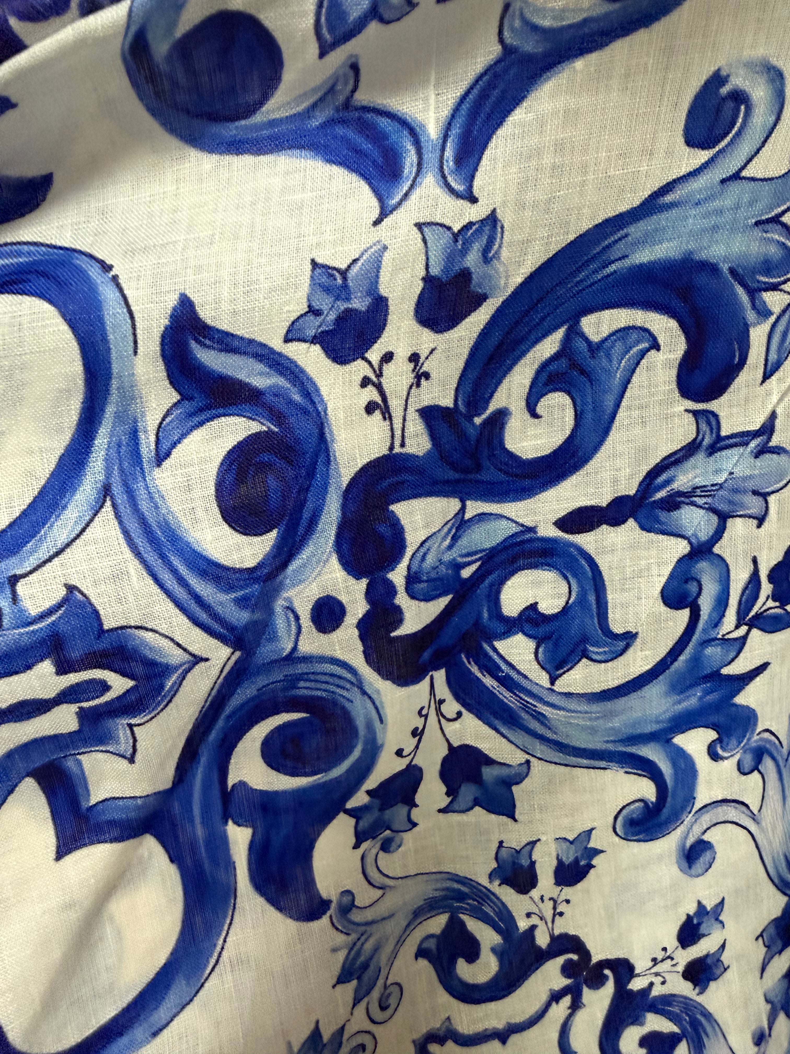 Men's Ravello print blue swimsuit