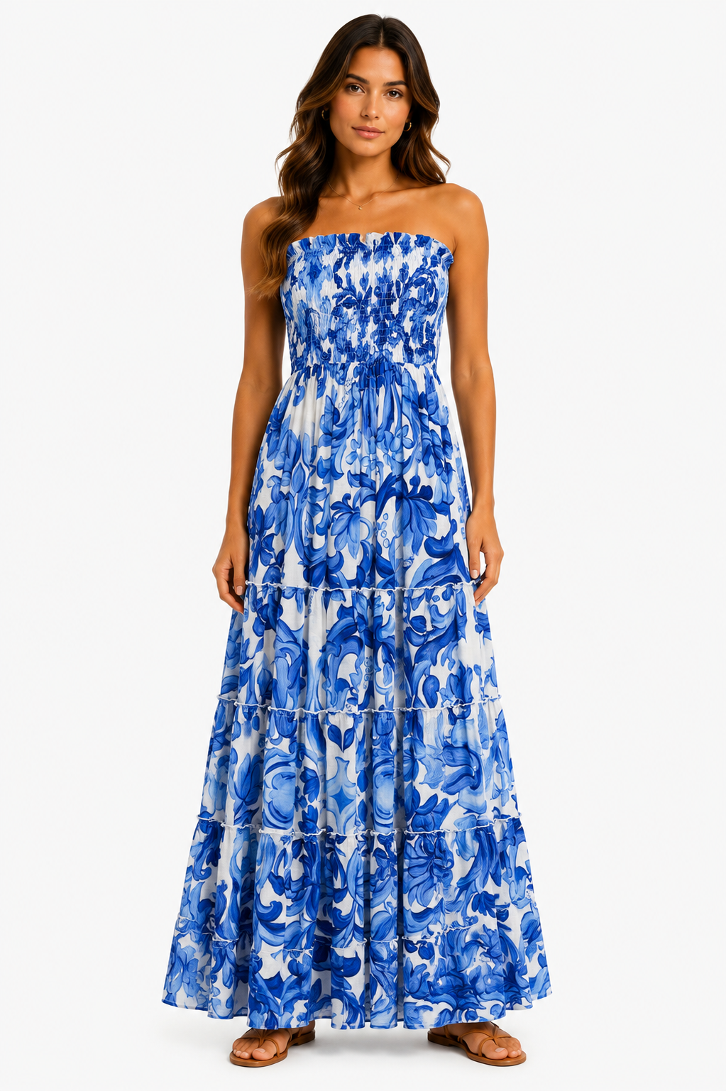 Tori lungo lino stampa  Pittura blu