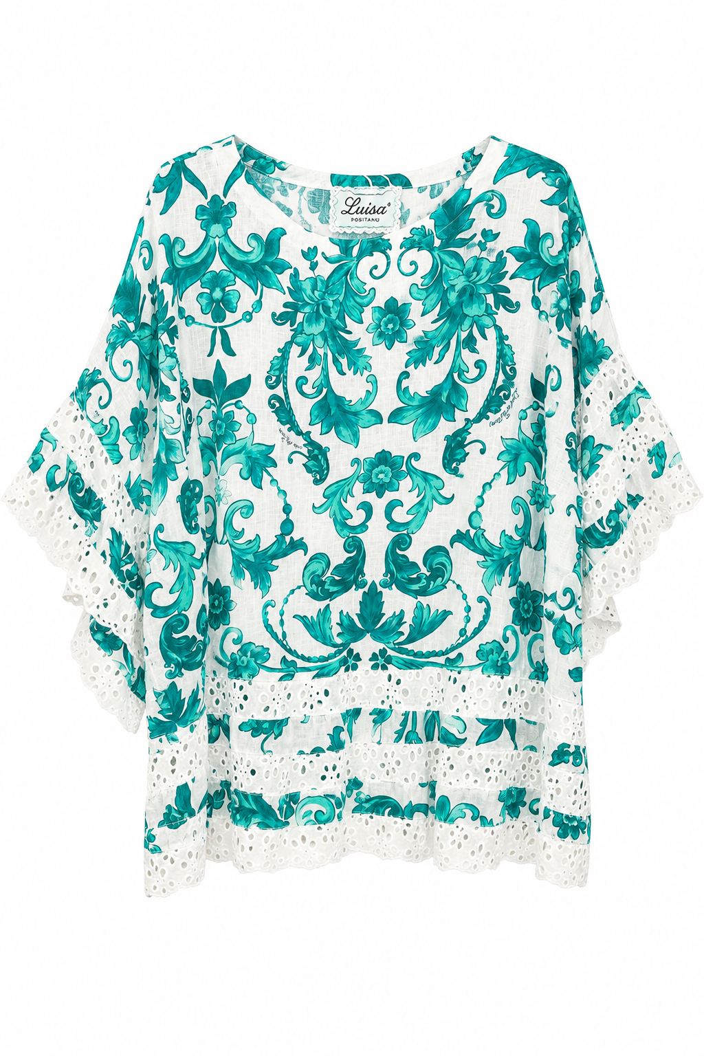 Casacca Luisa one size big stampa Ramo verde