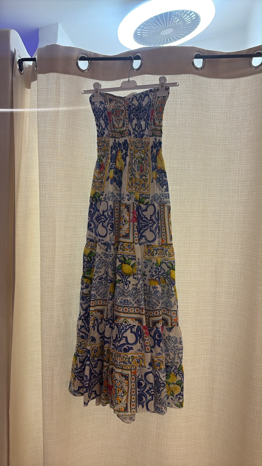 Kleid Totarone aus Leinen-Mix-Print