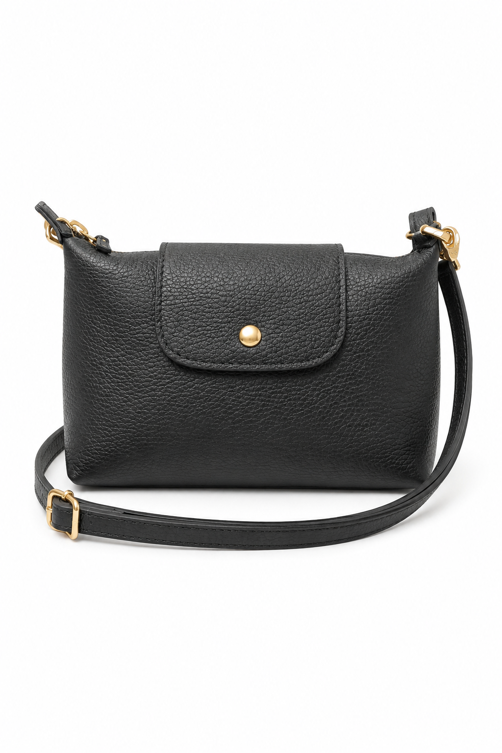 Borsa a tracolla in pelle nera