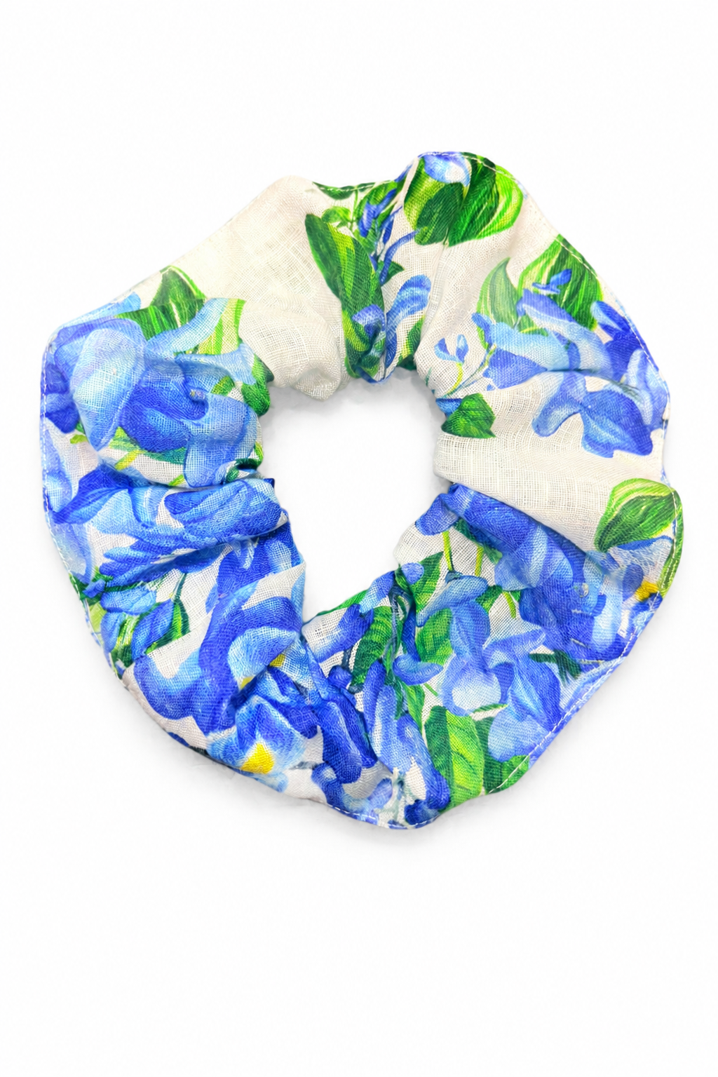 Scrunchies stampa glicine azzurro