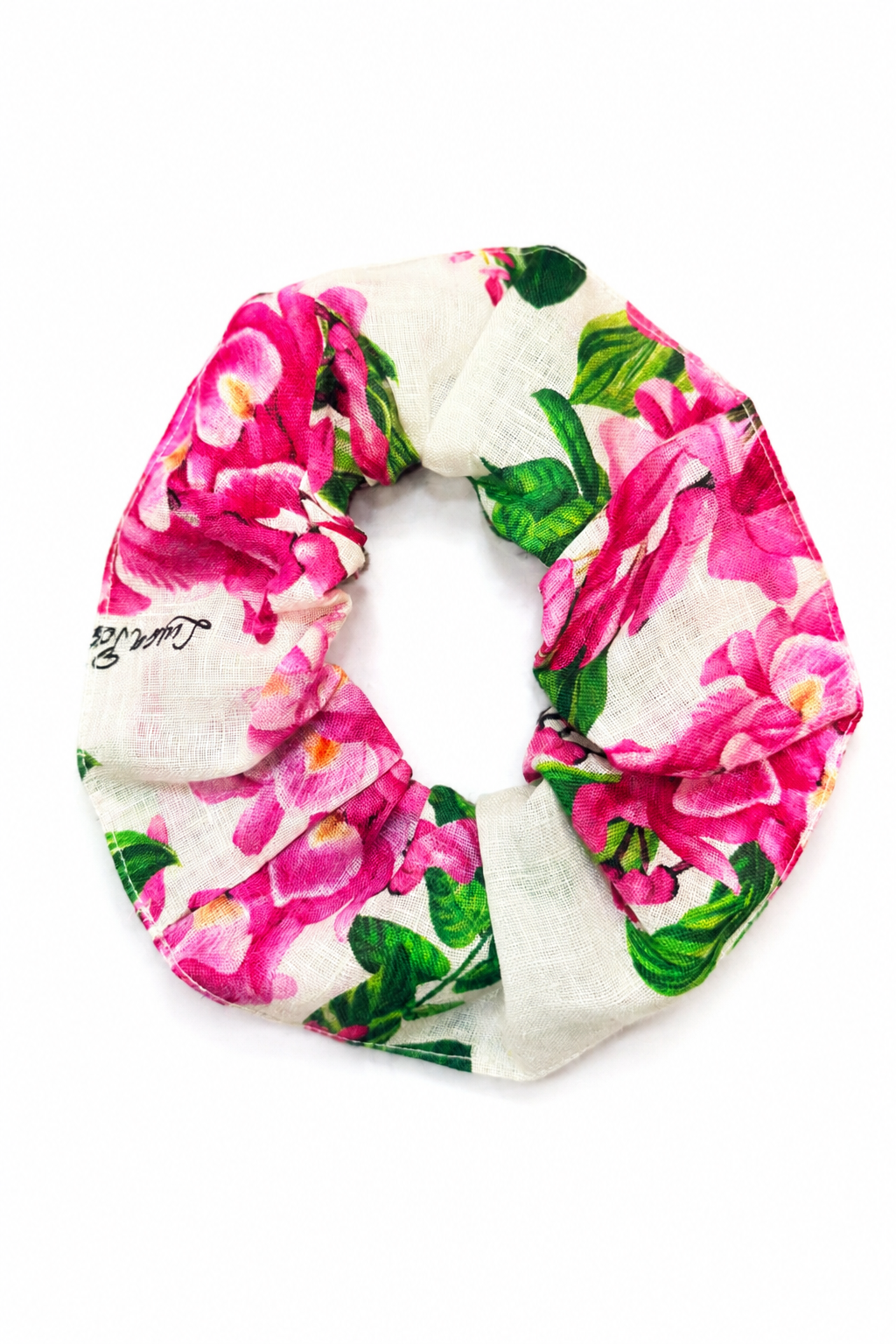 Scrunchies stampa glicine rosa