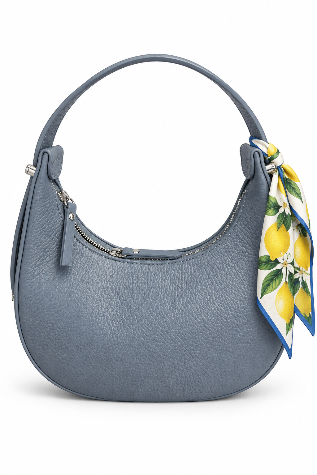 Borsa Belinda in pelle colore cielo