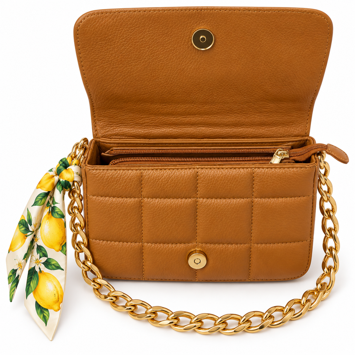 Mimi borsa pelle cognac