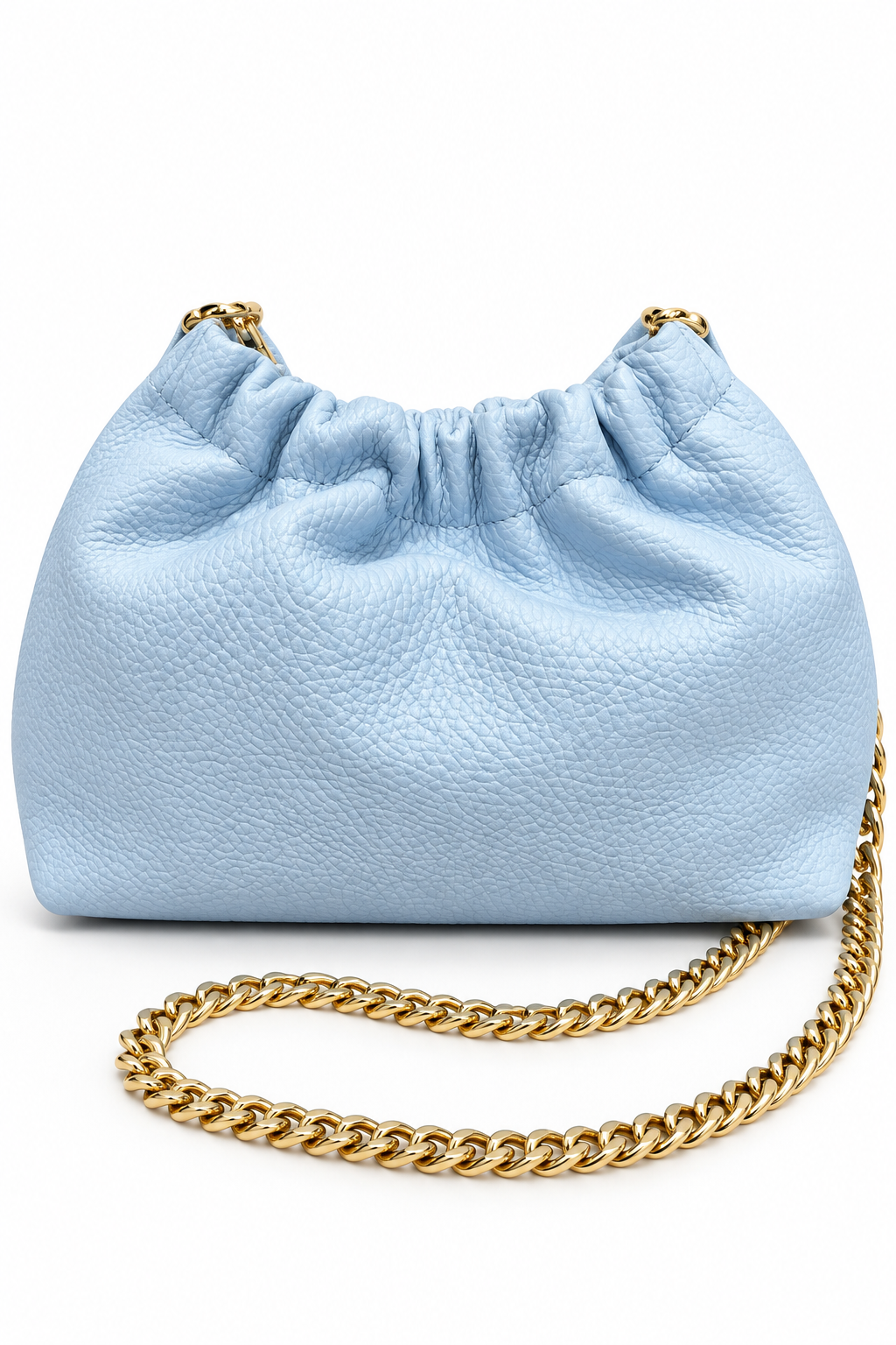 Borsa piccola Sissi in pelle azzurro