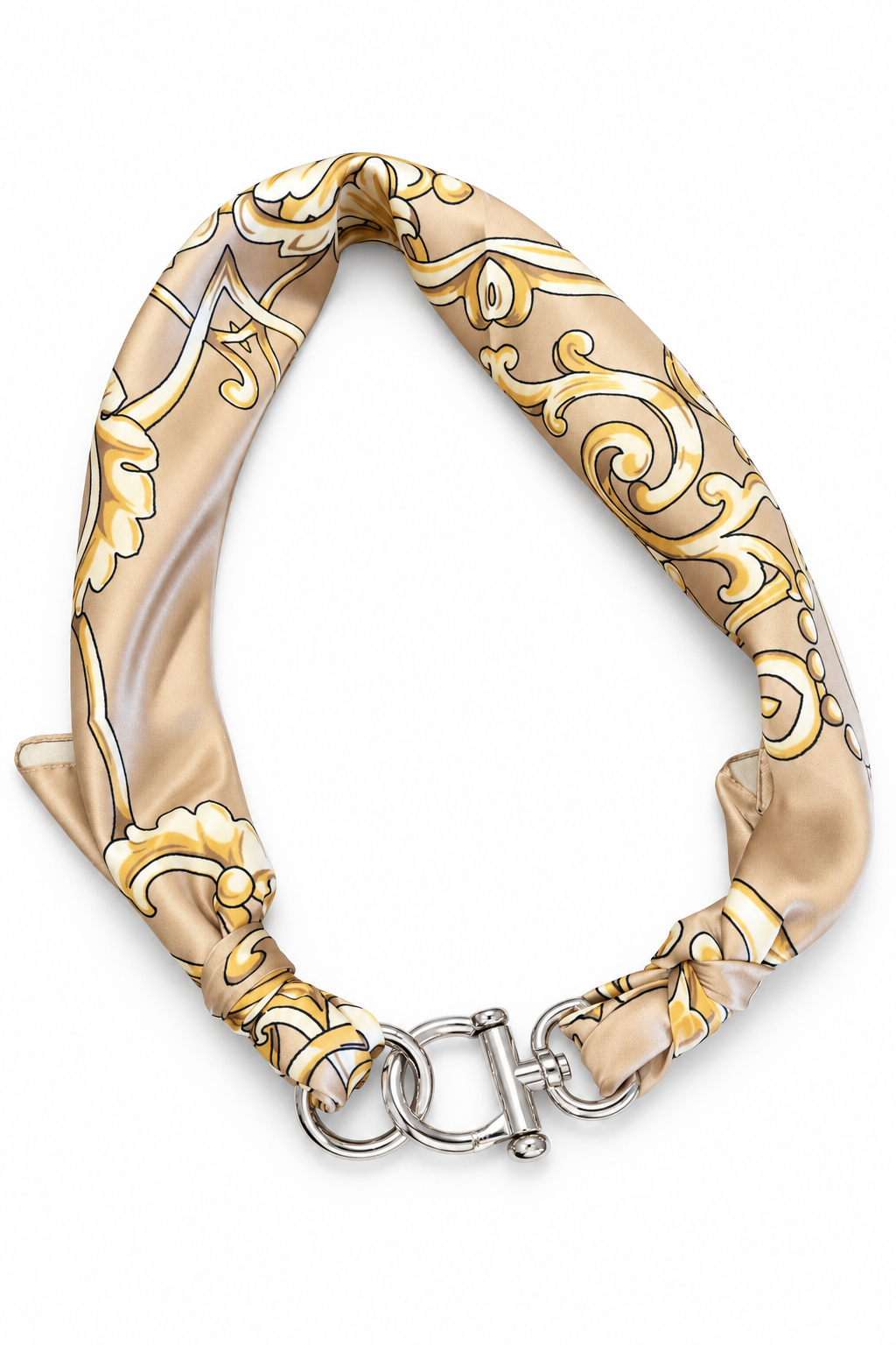 Cintura foulard effetto seta gold