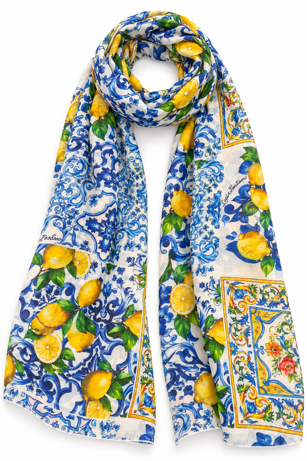 Pareo stola chiffon foulard viscosa stampa mix